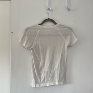 Lululemon White Swiftly Tech Short-Sleeve Shirt